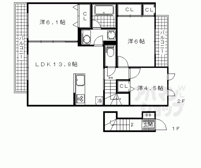 【コンフォート御供田】間取