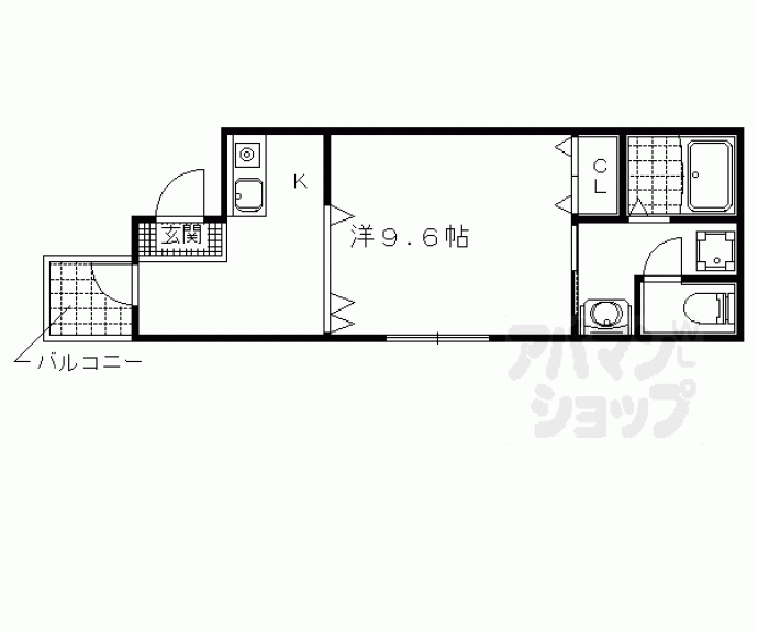 【ストックキューブ椥辻】間取