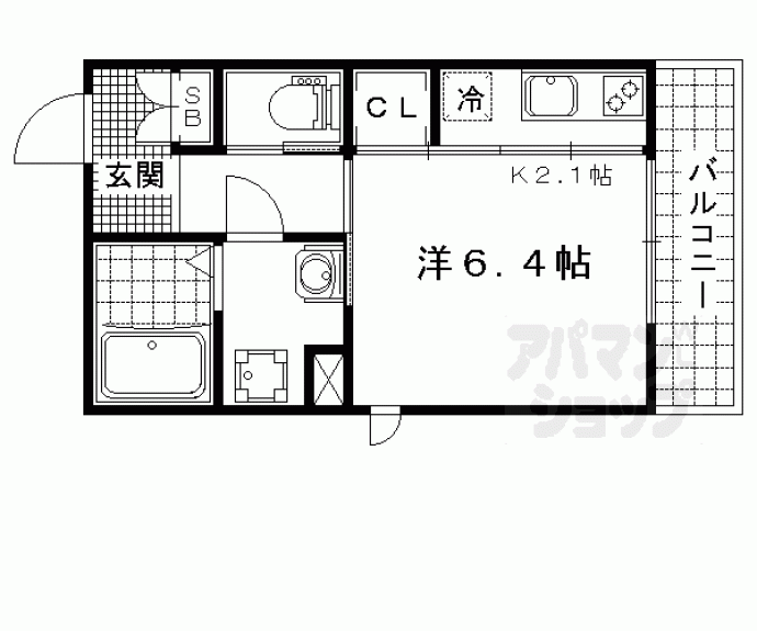 【ラ・ヴィルト御所ノ内】間取