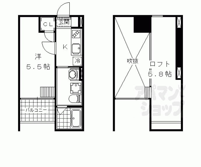 【リゾレステ山科】間取