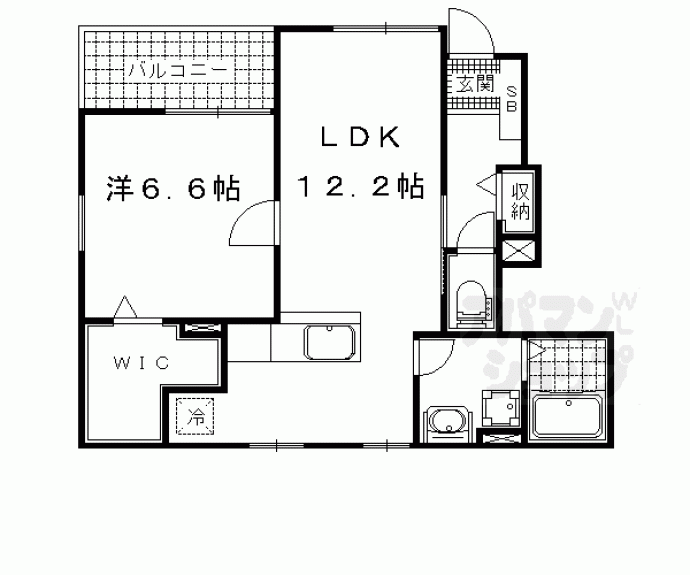 【ノーブル北花山】間取