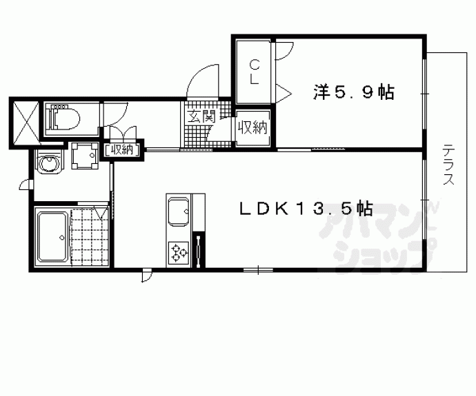 【シャーメゾンコスモⅤ】間取