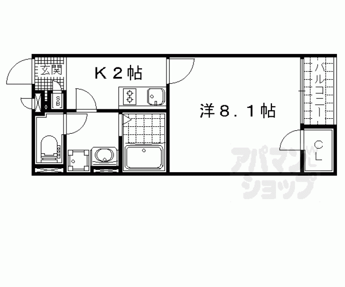 【クレイノメモワール山科】間取