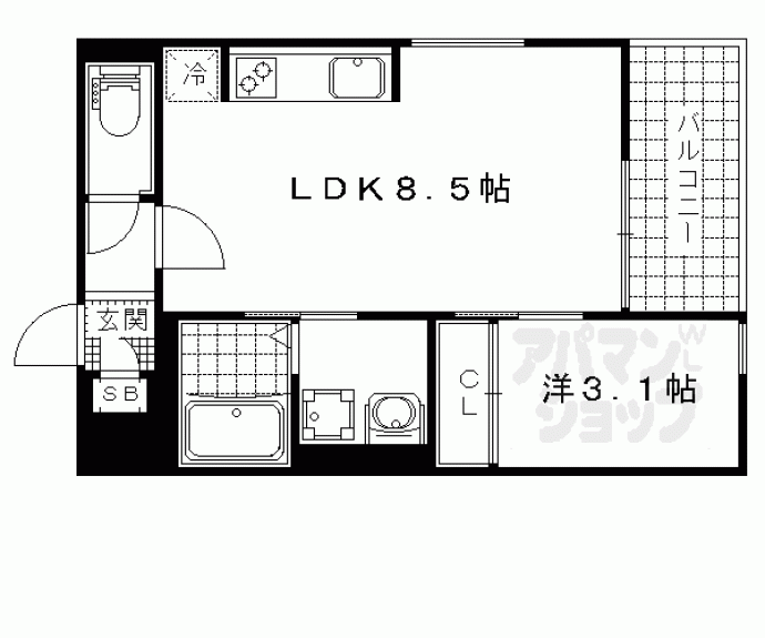 【ＲＥＧＡＬＥＳＴ山科】間取