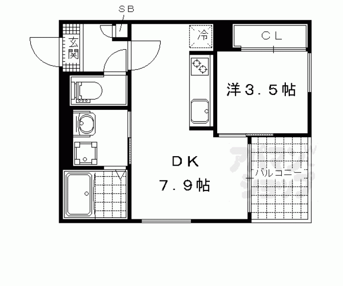 【ＲＥＧＡＬＥＳＴサンメゾン四ノ宮】間取