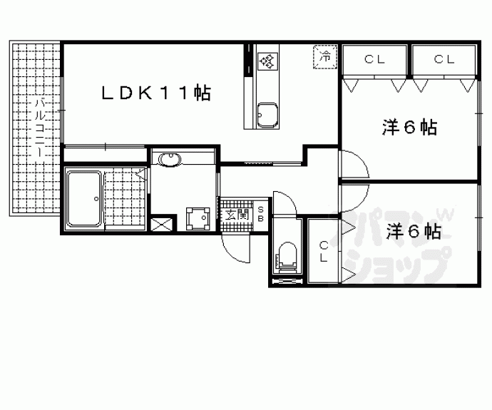 【ロイヤル西野山】間取