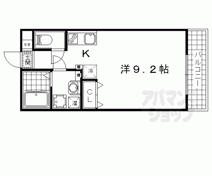 【パークス京都東】間取