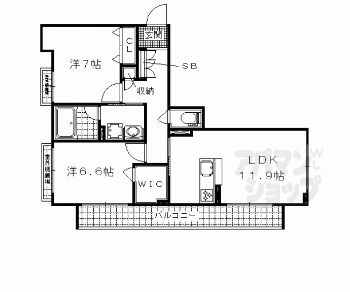 【シャーメゾンシェーナ】間取