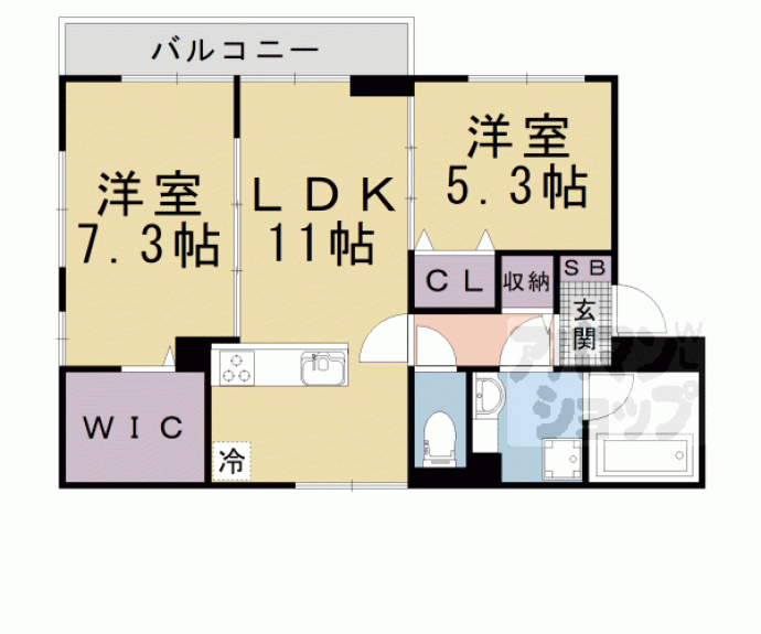 【ヴィクトワールカナガサキ】間取