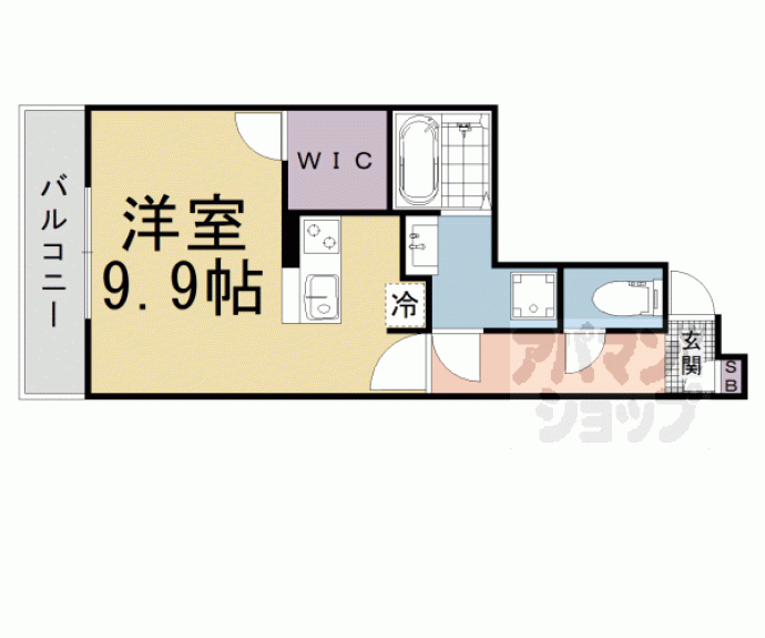 【ＴＨＥ　ＧＡＲＮＥＴ　ＳＵＩＴＥ　ＲＥＳＩＤＥＮＣＥ山科三条】間取