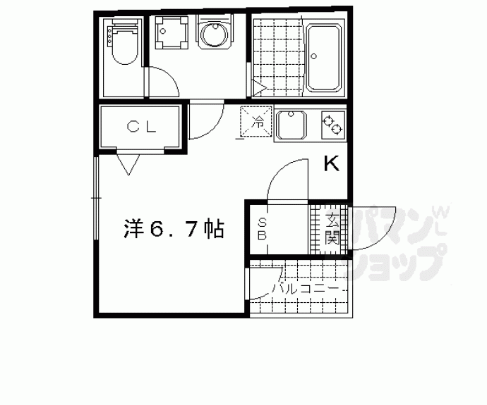 【ファンタム椥辻】間取