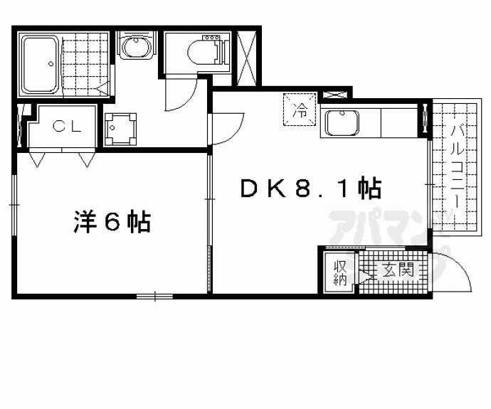 【シュシュ・ボワ　ヴェール】間取