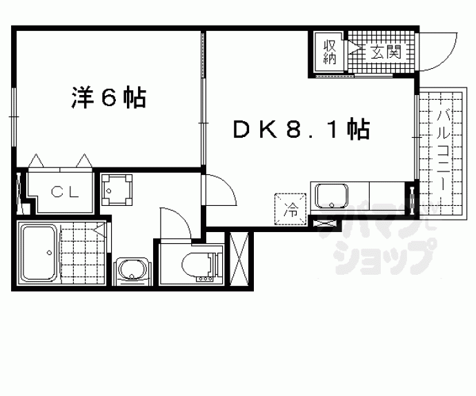 【シュシュ・ボワ　ヴェール】間取