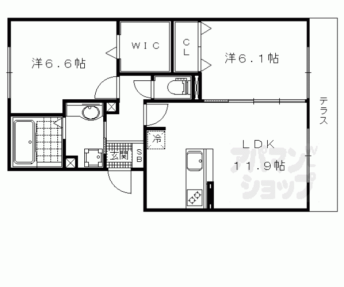 【シャルマンコート　ドゥ】間取