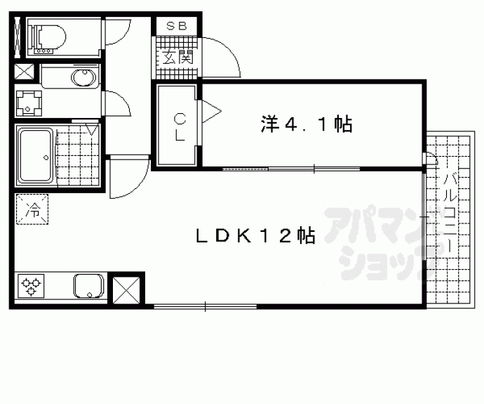 【ウエストプレーヌ御陵】間取