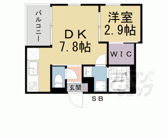 【Ｒ－ｓｍａｒｔ山科】間取