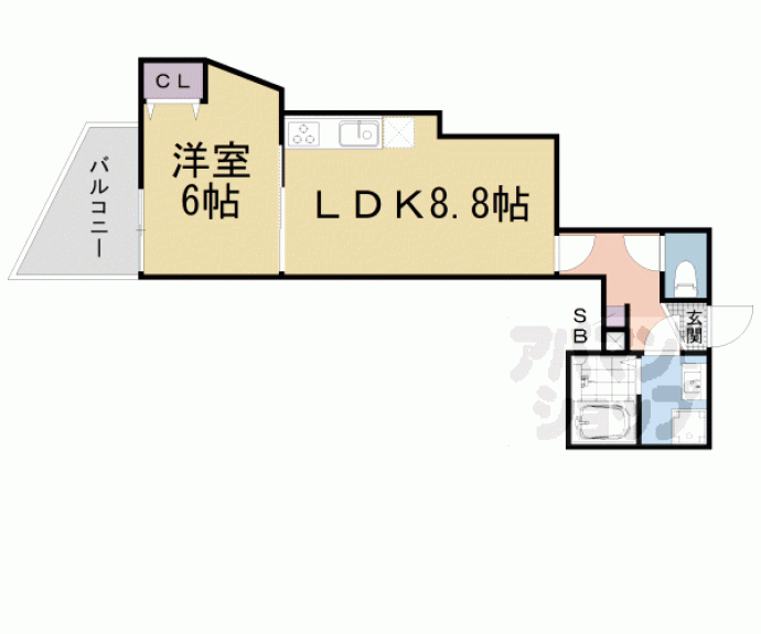 【マナーズハウス山科駅前Ⅰ】間取