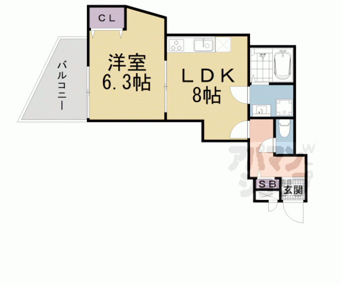 【マナーズハウス山科駅前Ⅰ】間取