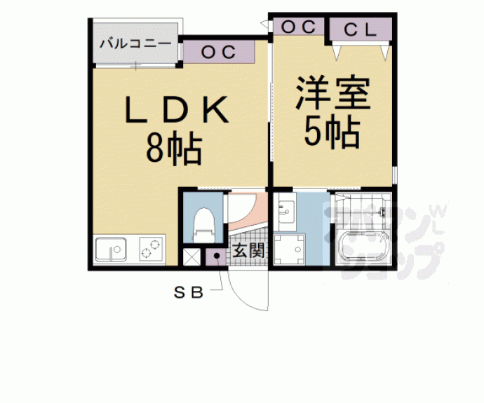 【マナーズハウス山科駅前Ⅱ】間取