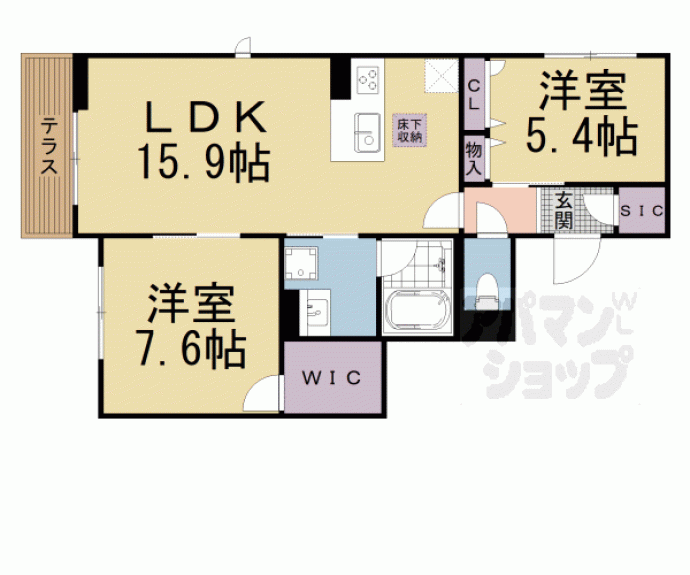 【ＡＬＳｈａｍｓ　檀ノ浦】間取