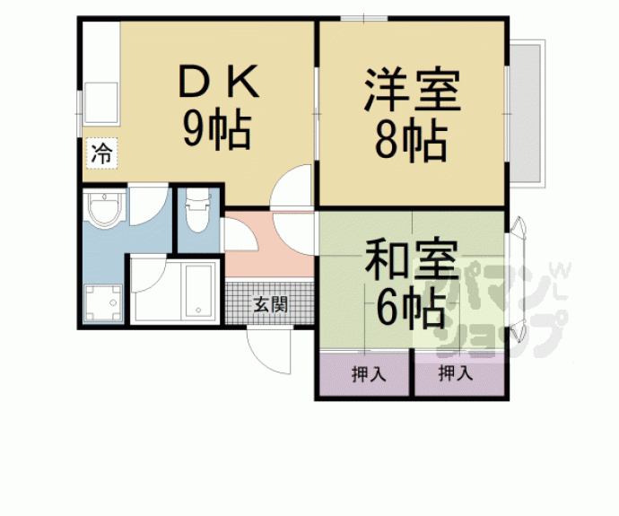 【レ・ゾンド勧修寺】間取