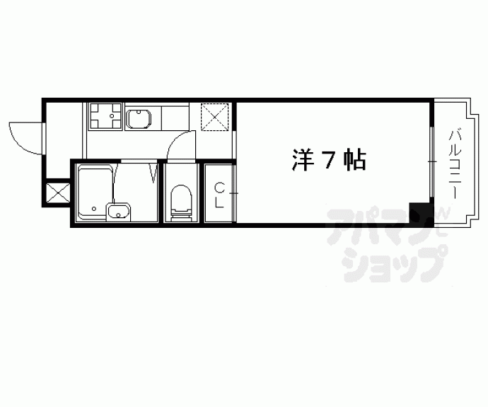 【メゾン勧修寺】間取