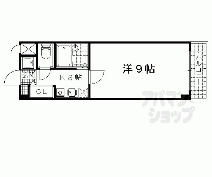 【ソルフィー山科】間取