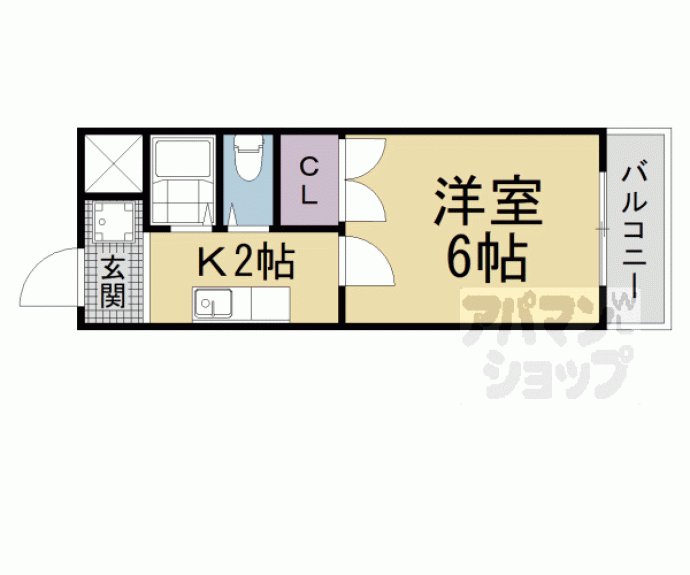 【コーポ林】間取