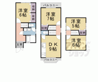 【山科区四ノ宮大将軍町貸家】