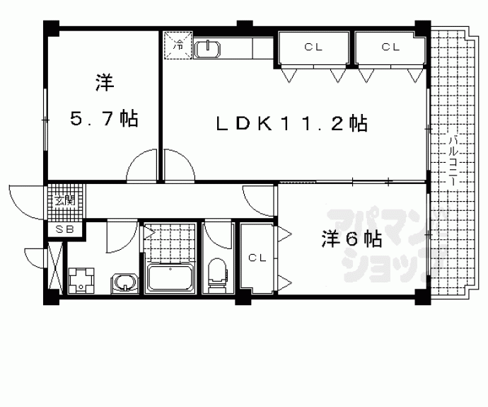 【マロード月輪】間取