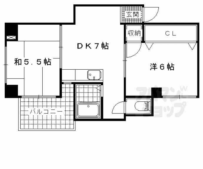 【レークハイツ瀬田】間取