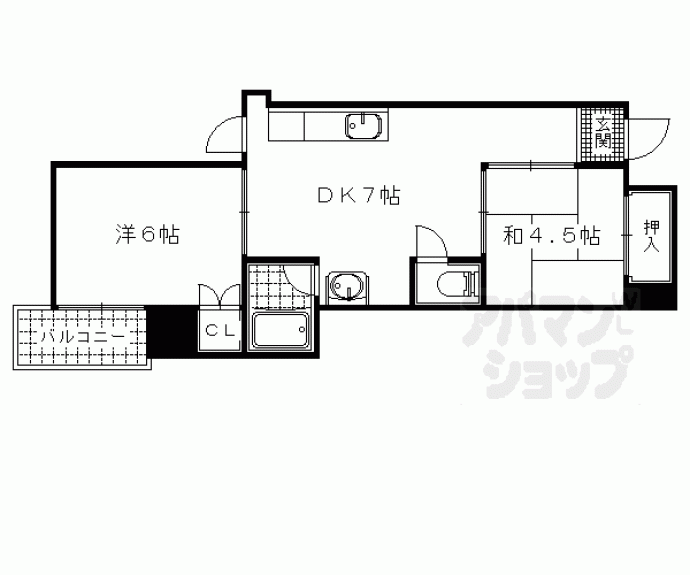 【レークハイツ瀬田】間取