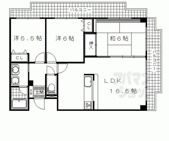 【忠兵衛ビル晴嵐】間取