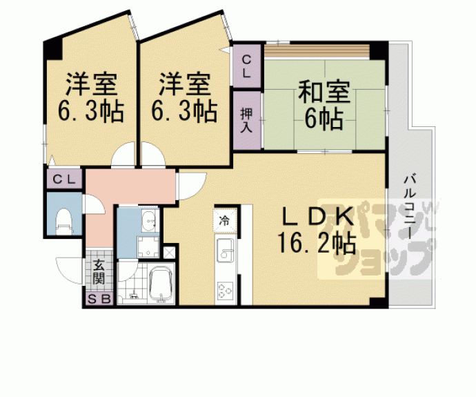 【忠兵衛ビル晴嵐】間取