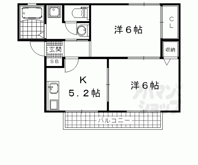 【リファインドＦＵＪＩ　Ｂ棟】間取