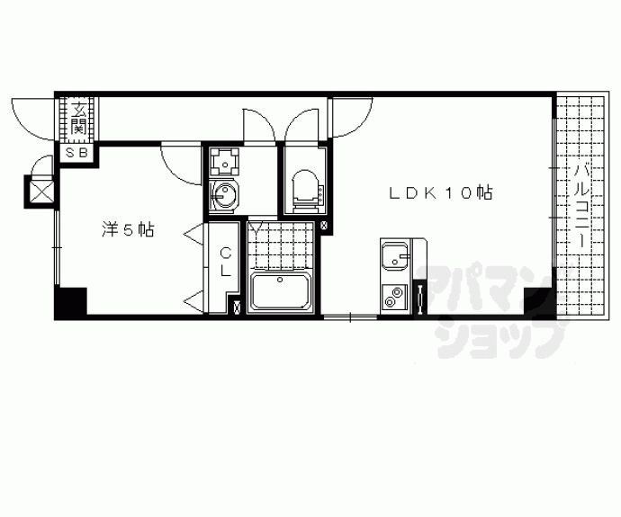 【イクスコート大津駅前】間取