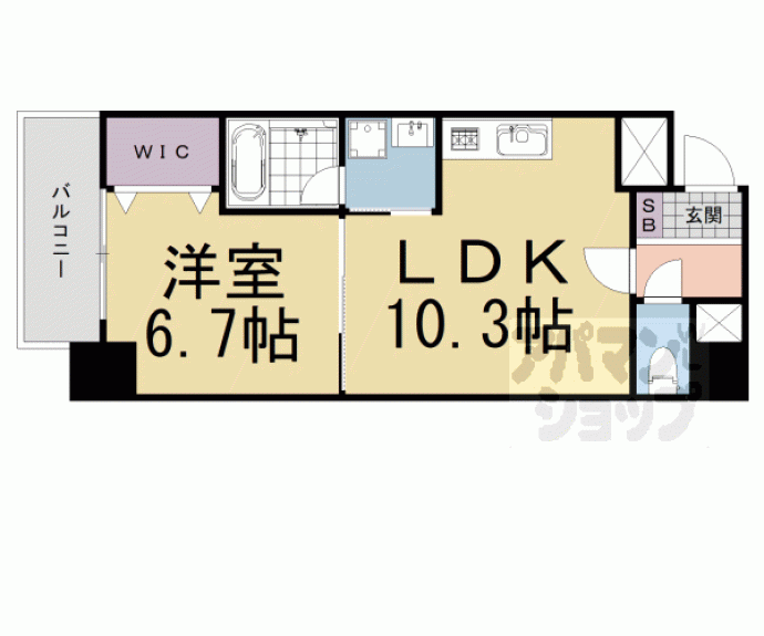 【高栄京町マンション】間取