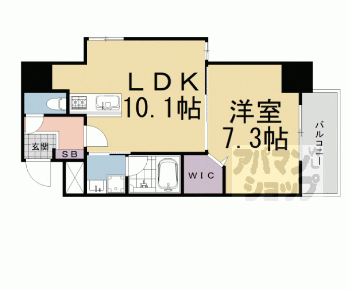 【高栄京町マンション】間取