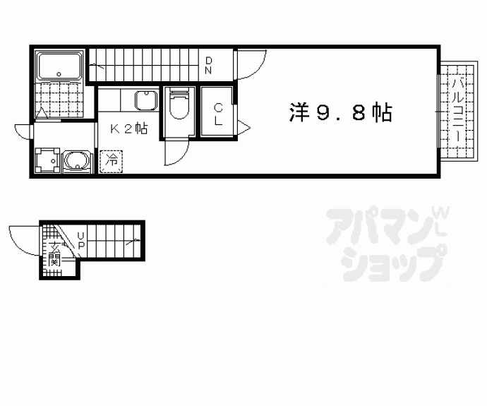 【ジュネス山元Ⅱ】間取