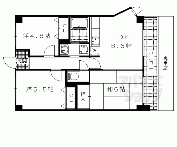 【サントナーレ勧学】間取