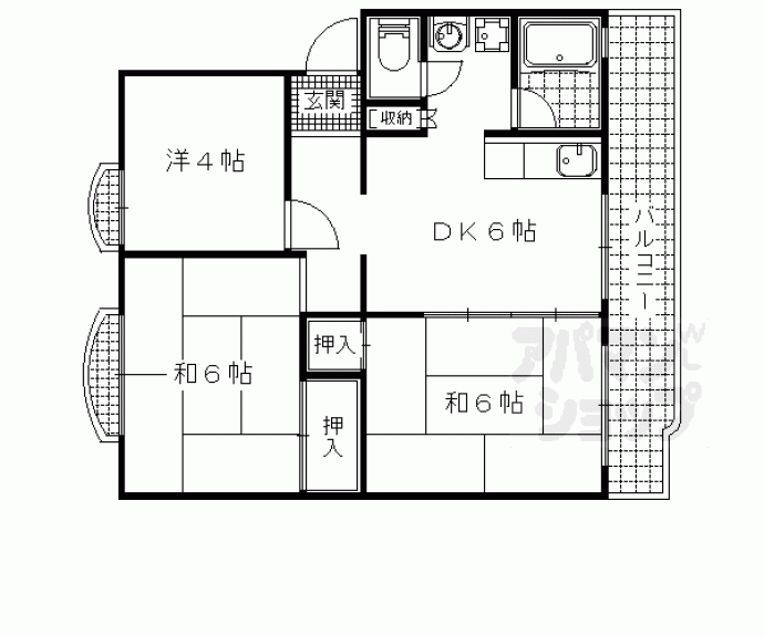 【メゾンみづほ】間取