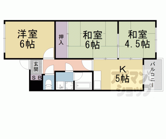 【コーポセシリア】間取