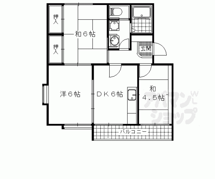 【メゾンサンシティー】間取