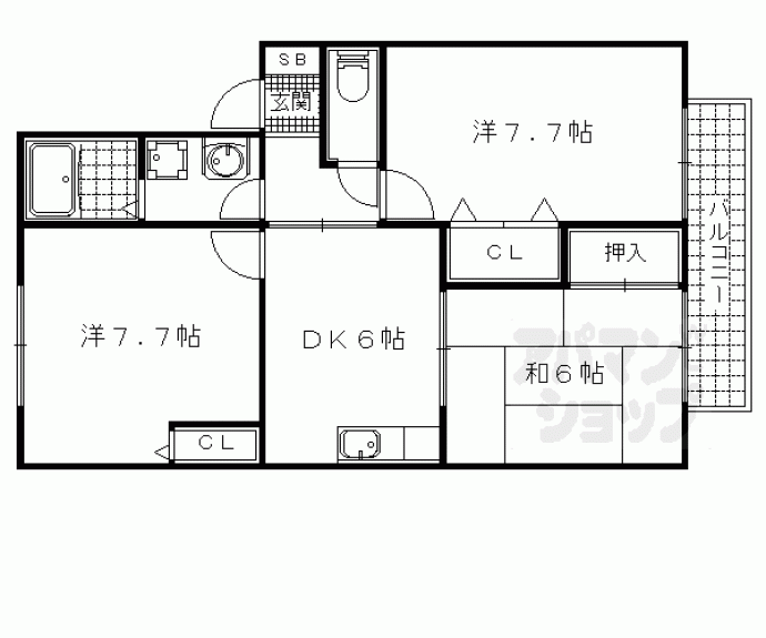 【ユーハウス椎原】間取