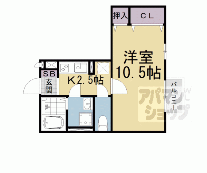 【モナリエコートⅠ】間取