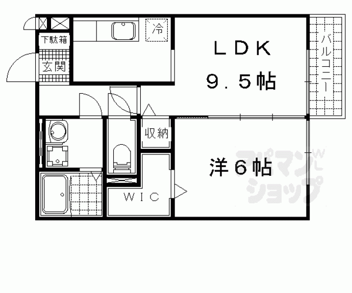 【リビングタウン瀬田　Ｂ棟】間取