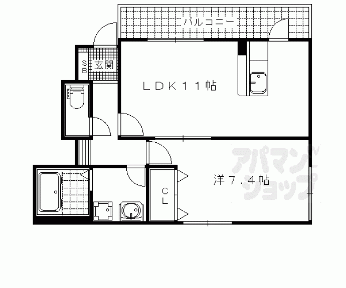 【リバーウッド貴船】間取