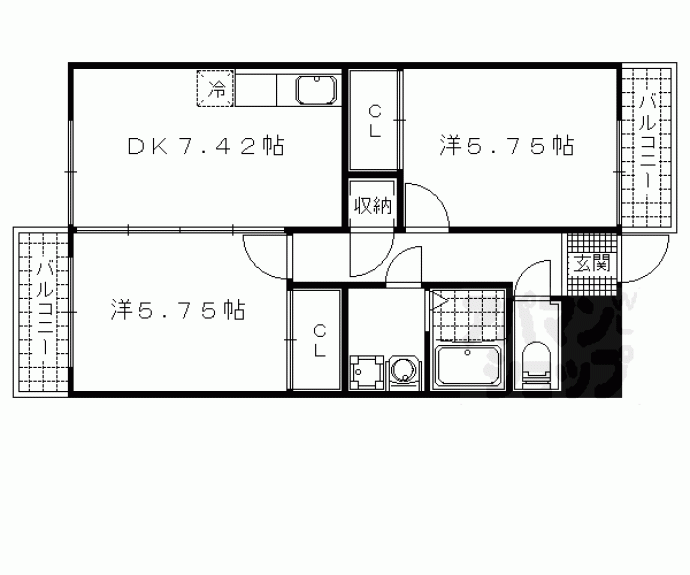 【ブエナビスタ大津ウエスト】間取