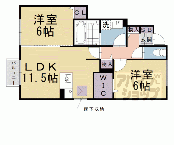 【カーサクレール】間取