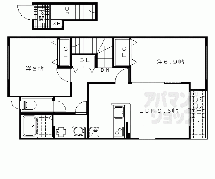 【ソレイユＭ】間取